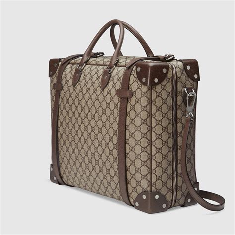 gucci borsa supreme|gucci leather suitcase.